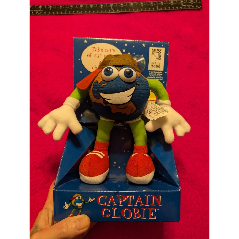 Captain Globie Plush Earth Day 2000 KidzNation Toy NWT Vintage Globe Earth
